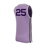 Youth Nike #25 Lavender Kansas State Wildcats Retro Replica Basketball Jersey