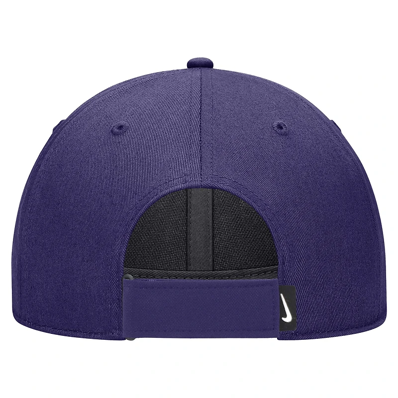 Youth Nike Purple Kansas State Wildcats 2024 Sideline Club Adjustable Hat