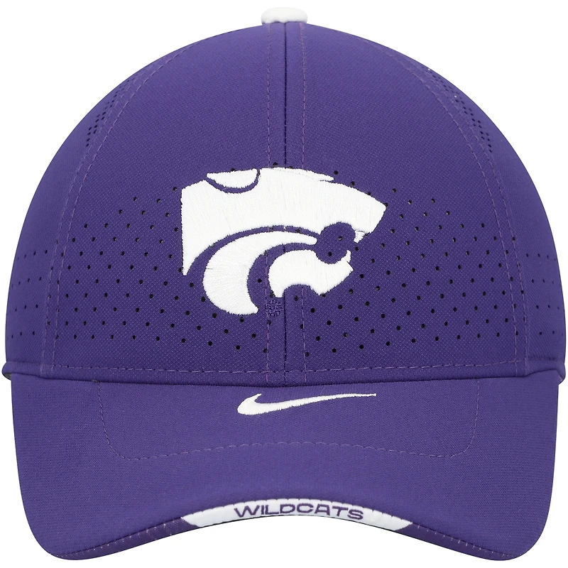 Casquette ajustable Nike Legacy91 violette pour jeunes, Kansas State Wildcats.