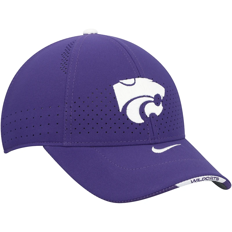 Casquette ajustable Nike Legacy91 violette pour jeunes, Kansas State Wildcats.