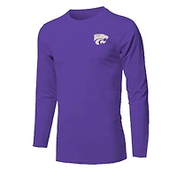 T-shirt à manches longues violet pour jeunes Kansas State Wildcats Snowy Polaroid