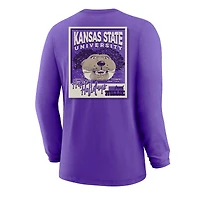 Youth  Purple Kansas State Wildcats Snowy Polaroid Long Sleeve T-Shirt