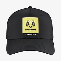 Unisex Kaulig Racing x Ram  Black Square Trucker Trucker Adjustable Hat