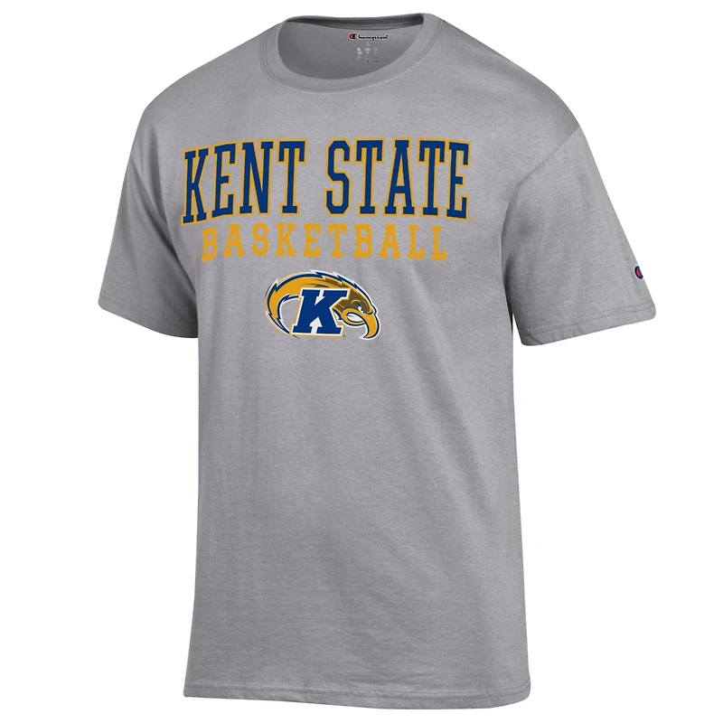 T-shirt de basket-ball gris pour homme avec logo emblématique des Golden Flashes Kent State