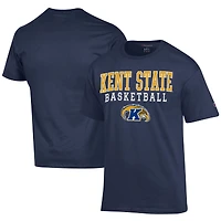 Men's Champion  Navy Kent State Golden Flashes Icon Logo Basketball Jersey T-Shirt
