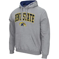 Sweat à capuche Colosseum Heather Gray Kent State Golden Flashes Arch & Logo 3.0 pour homme