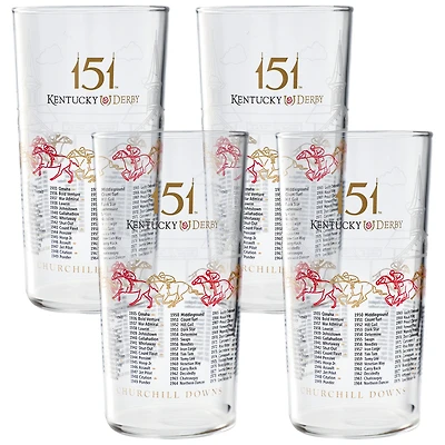 151st Kentucky Derby 4-Pack Mint Julep Glass Set