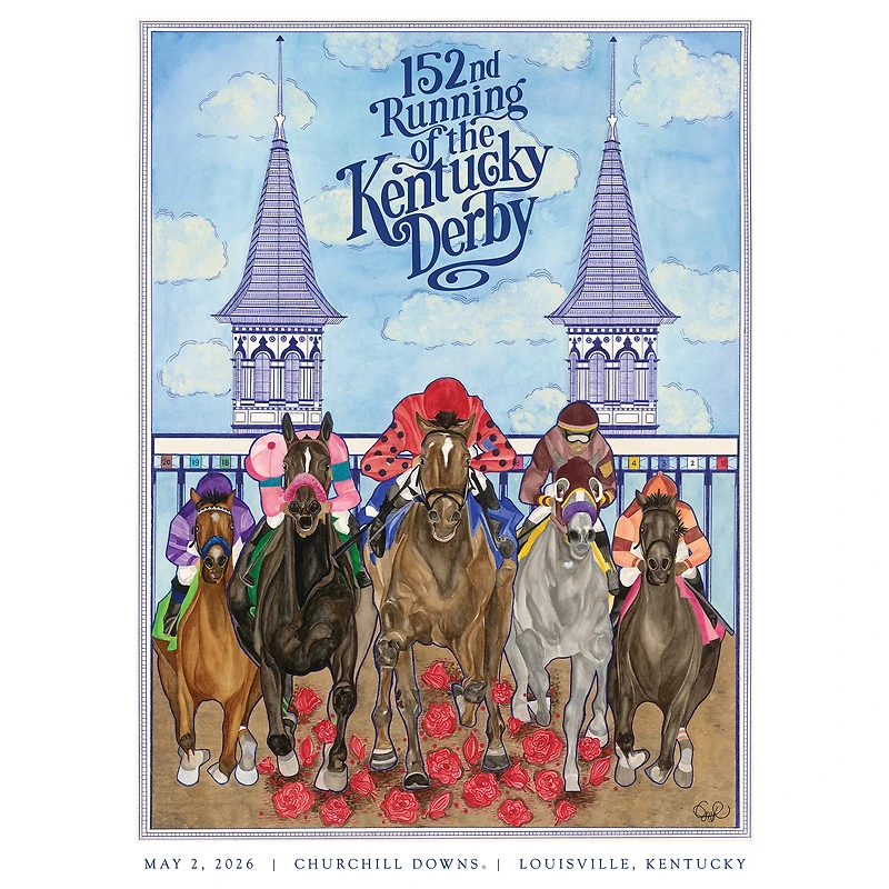 152nd Kentucky Derby Art of the Derby 20" x 30" Standard Poster with Tube