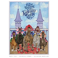 152nd Kentucky Derby Art of the Derby 20" x 30" Standard Poster with Tube