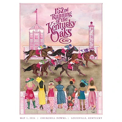 152nd Kentucky Oaks Art of the Derby 20" x 30" Standard Poster with Tube