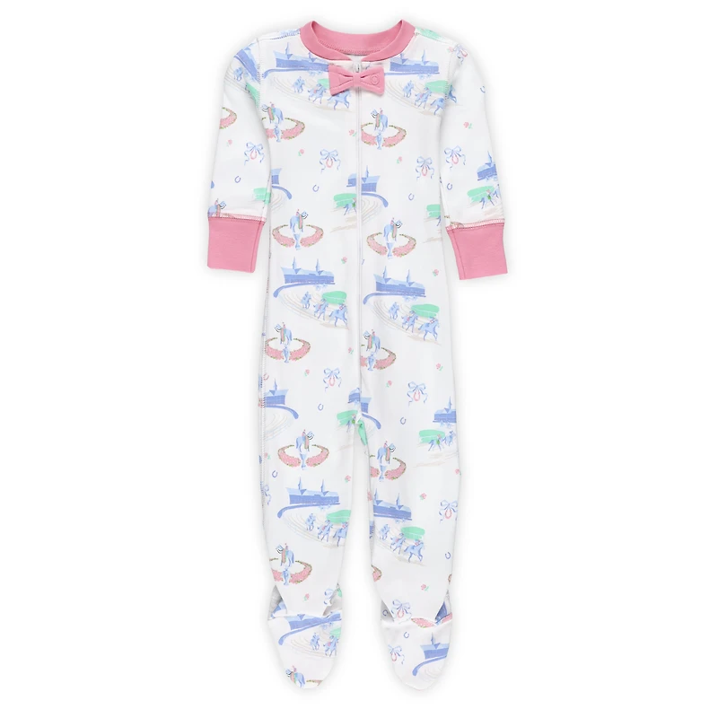 Pyjama pour fille nouveau-né et nourrisson blanc Kentucky Derby Noelle's Night