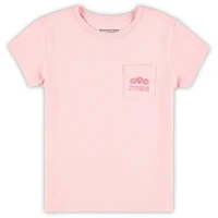 T-shirt rose vieilli « Run for the Roses » pour filles de l'école maternelle Vineyard Vines