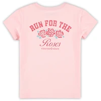 T-shirt rose vieilli « Run for the Roses » pour filles de l'école maternelle Vineyard Vines