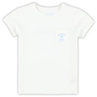 T-shirt blanc vieilli pour filles de maternelle Vineyard Vines Kentucky Derby