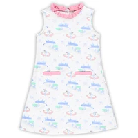 Robe de loisirs luxe blanche Kentucky Derby pour filles d'âge préscolaire Lizzie