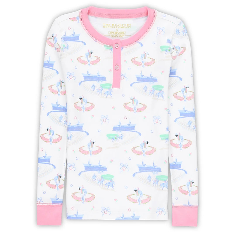 Ensemble pyjama blanc Kentucky Derby Sara Jane's Sweet Dream pour fille