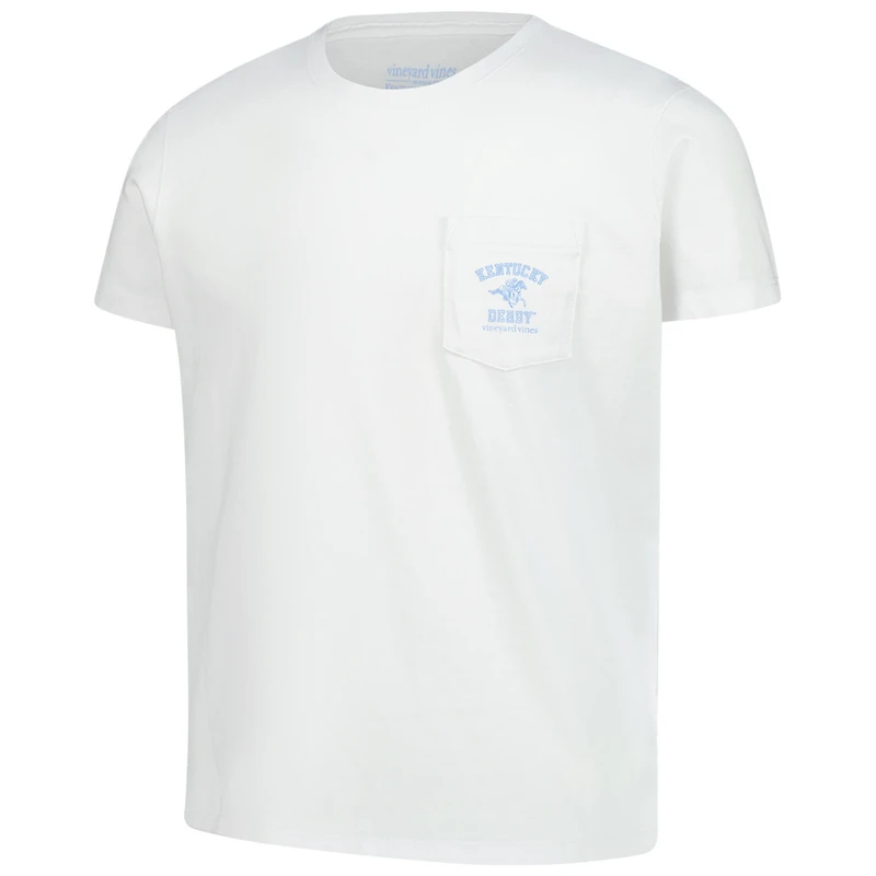 T-shirt blanc vieilli pour fille Vineyard Vines Kentucky Derby