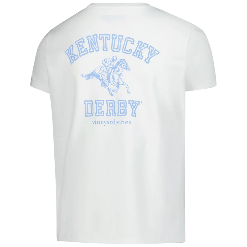 T-shirt blanc vieilli pour fille Vineyard Vines Kentucky Derby