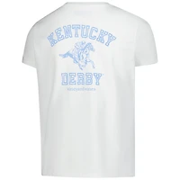 T-shirt blanc vieilli pour fille Vineyard Vines Kentucky Derby