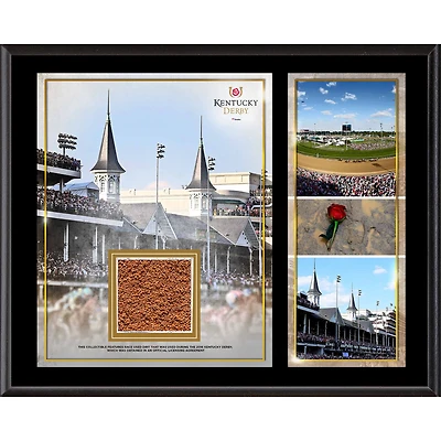 Kentucky Derby 12" x 15" Sublimated Plaque with Race-Used Dirt