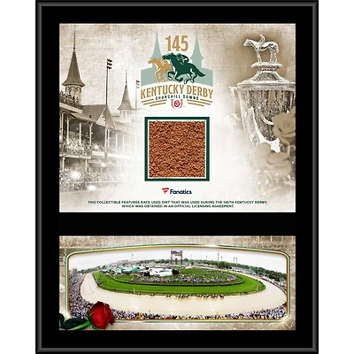 Kentucky Derby 145 12" x 15" Event Sublimated Plaque with Race-Used Dirt from the 145th Kentucky Derby