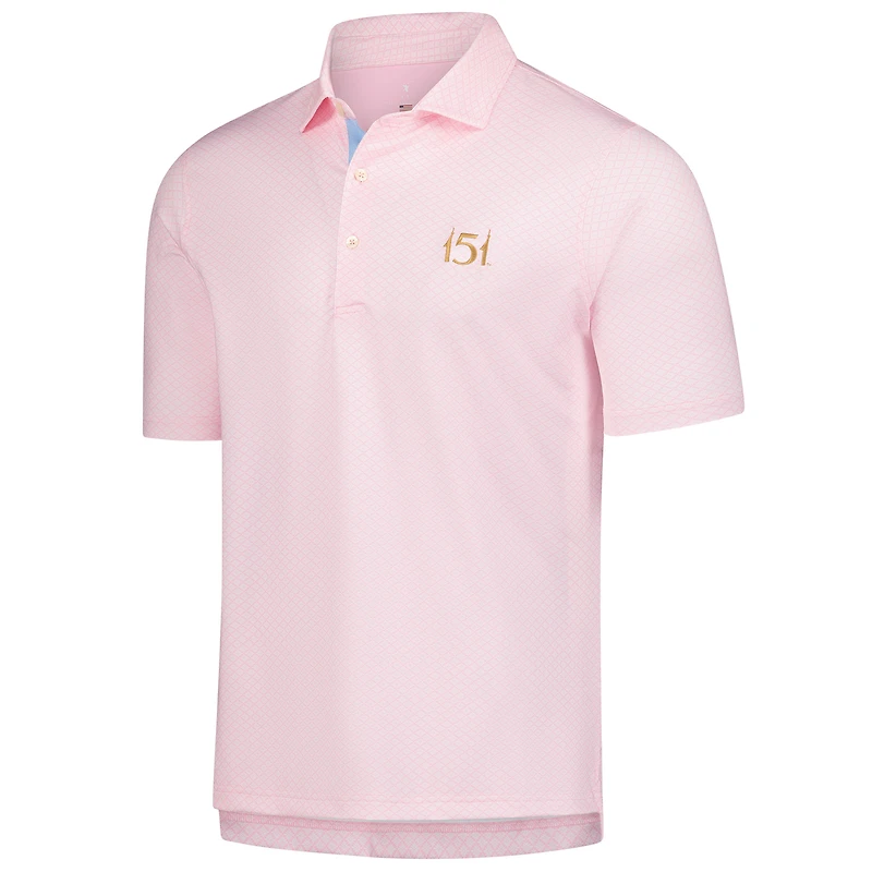 Men's Fairway & Greene  Pink Kentucky Derby Palmetto Polo