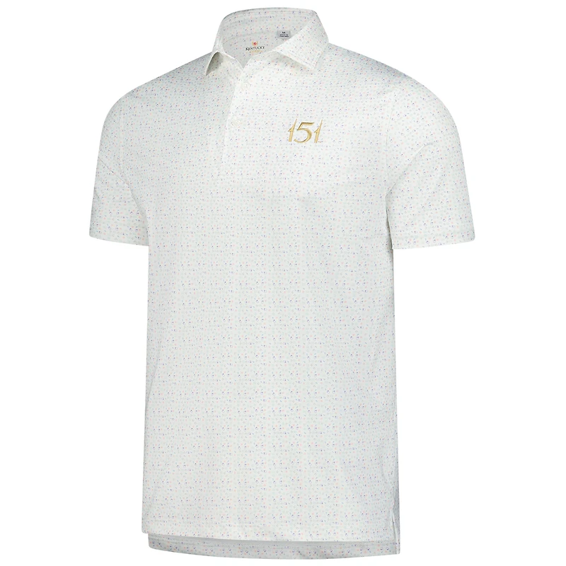 Polo EcoTec blanc Full Turn pour homme 151e Kentucky Derby