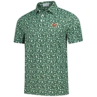 Men's Smith & Quinn  Dark Green Kentucky Derby Teddy Performance Polo