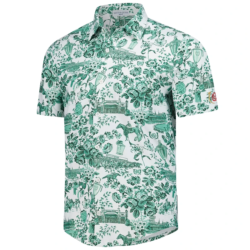 Chemise boutonnée blanche Kentucky Derby Boatyard pour homme Smith & Quinn