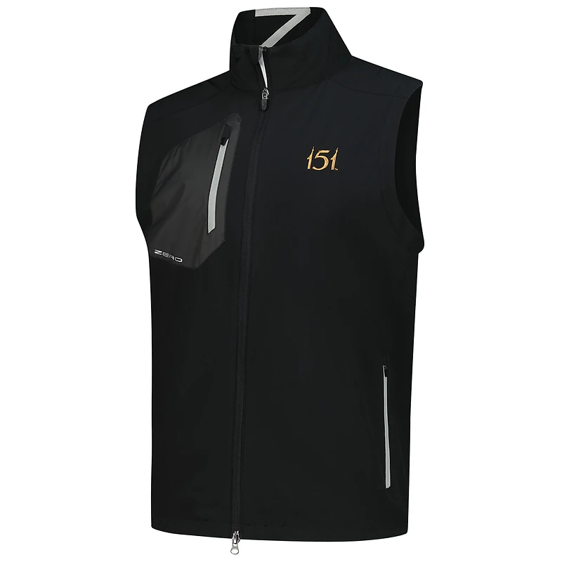 Men's Zero Restriction Black 151st Kentucky Derby Z700 Full-Zip Vest