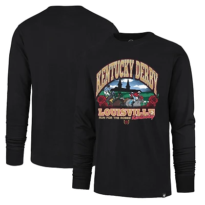 Men's '47 Black Kentucky Derby Franklin Long Sleeve T-Shirt