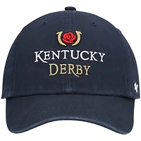 Men's '47 Navy Kentucky Derby Logo Icon Clean Up Adjustable Hat