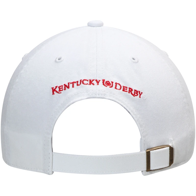 '47 White Kentucky Derby Rose Logo Clean Up Casquette réglable pour homme