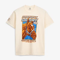 Men's Barstool Golf  Cream 152nd Kentucky Derby Horse T-Shirt