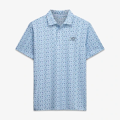 Men's Barstool Golf Light Blue 152nd Kentucky Derby Icon Printed Polo