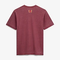 T-shirt homme bordeaux Kentucky Derby Mint Julep à effet délavé