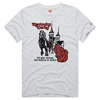 Men's Homage  Ash Kentucky Derby Most Exciting Two Minutes Tri-Blend T-Shirt