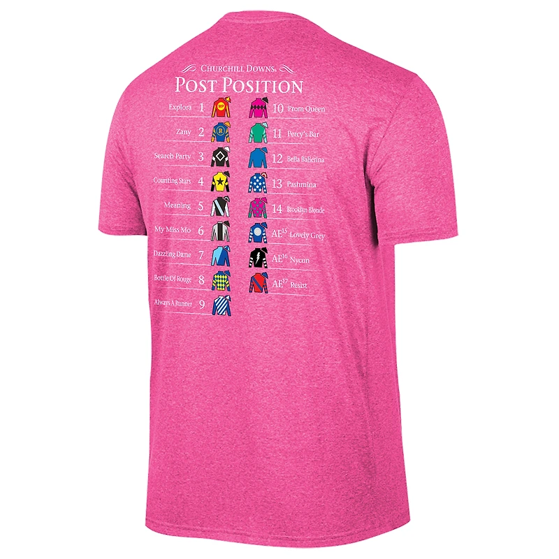 Men's Original Retro Brand Pink 152nd Kentucky Oaks Post-Position T-Shirt