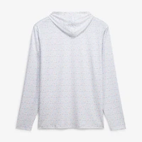 Sweat à capuche Peter Millar blanc pour homme, motif Kentucky Derby.