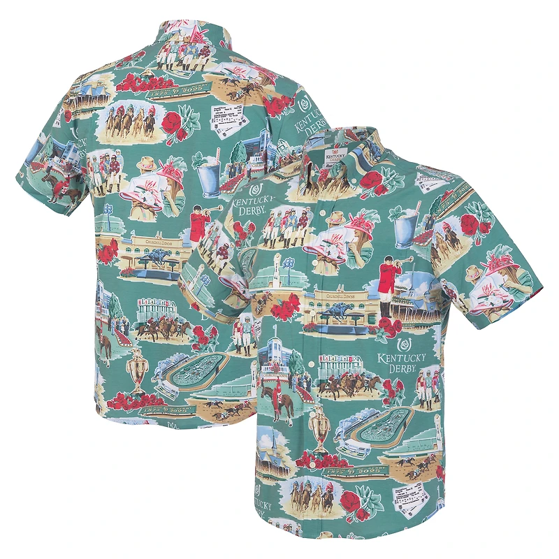Chemise boutonnée verte Kentucky Derby Reyn Spooner pour homme
