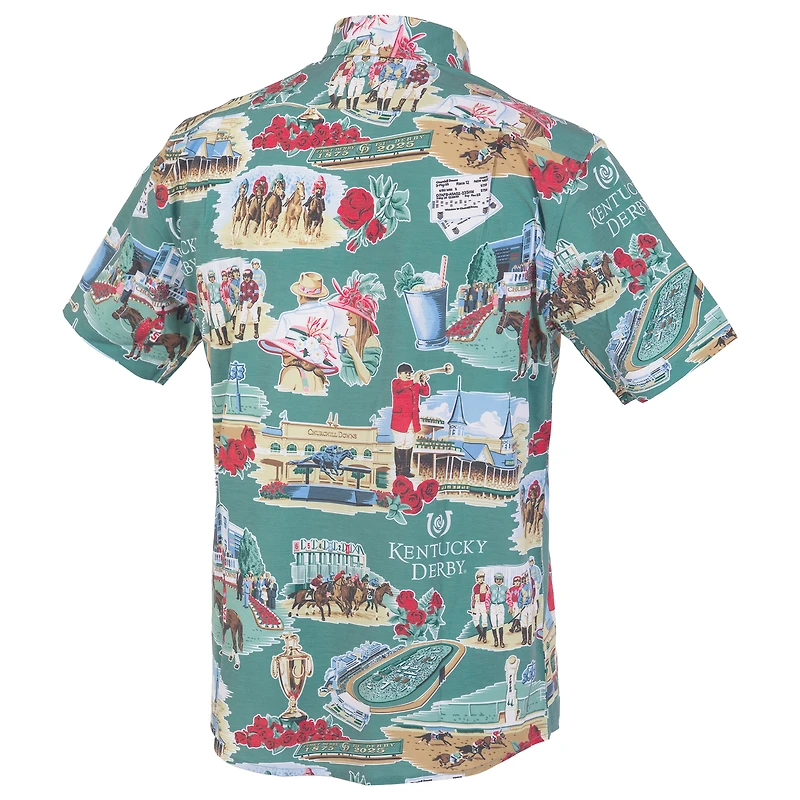 Chemise boutonnée verte Kentucky Derby Reyn Spooner pour homme