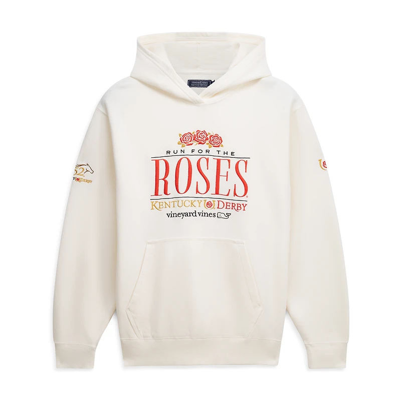 Men's Vineyard Vines Cream 152nd Kentucky Derby Run for the Roses Hoodie
