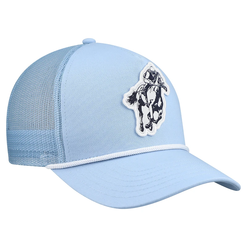 Casquette trucker ajustable Vineyard Vines bleu clair avec motif Kentucky Derby pour homme