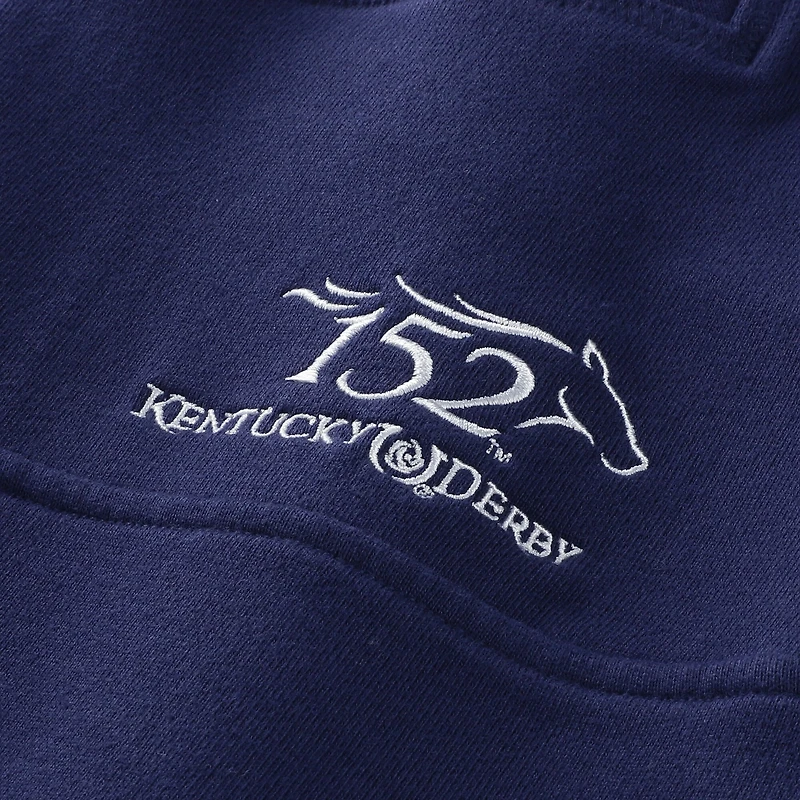 Chemise Shep en tissu éponge bleu marine Vineyard Vines 152e Derby du Kentucky, fermeture éclair au quart, pour homme