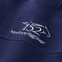 Chemise Shep en tissu éponge bleu marine Vineyard Vines 152e Derby du Kentucky, fermeture éclair au quart, pour homme