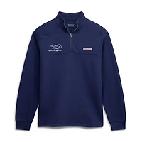 Chemise Shep en tissu éponge bleu marine Vineyard Vines 152e Derby du Kentucky, fermeture éclair au quart, pour homme