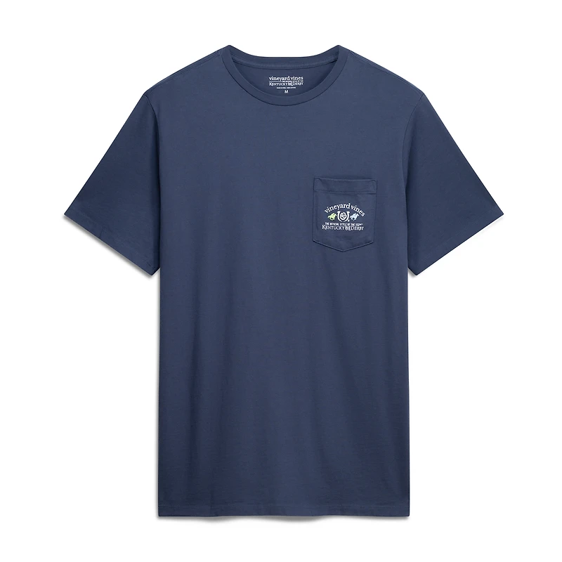 Men's Vineyard Vines Navy 152nd Kentucky Derby Whale Fill T-Shirt