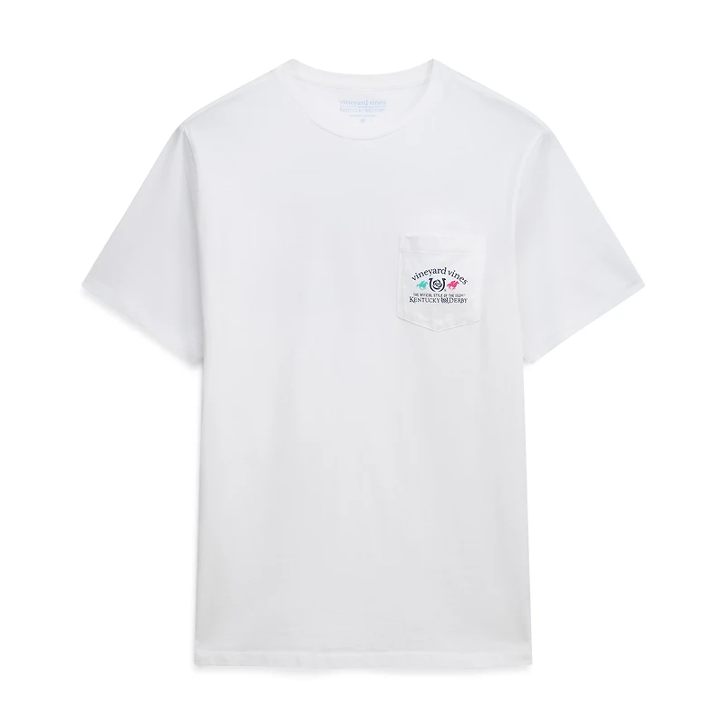 Men's Vineyard Vines White 152nd Kentucky Derby Whale & Jockey T-Shirt