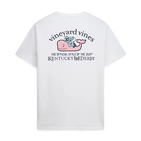 Men's Vineyard Vines  White 152nd Kentucky Derby Whale & Jockey T-Shirt