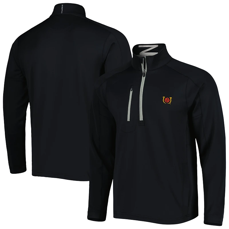 Veste à col zippé Zero Restriction noire Kentucky Derby Z500 pour homme
